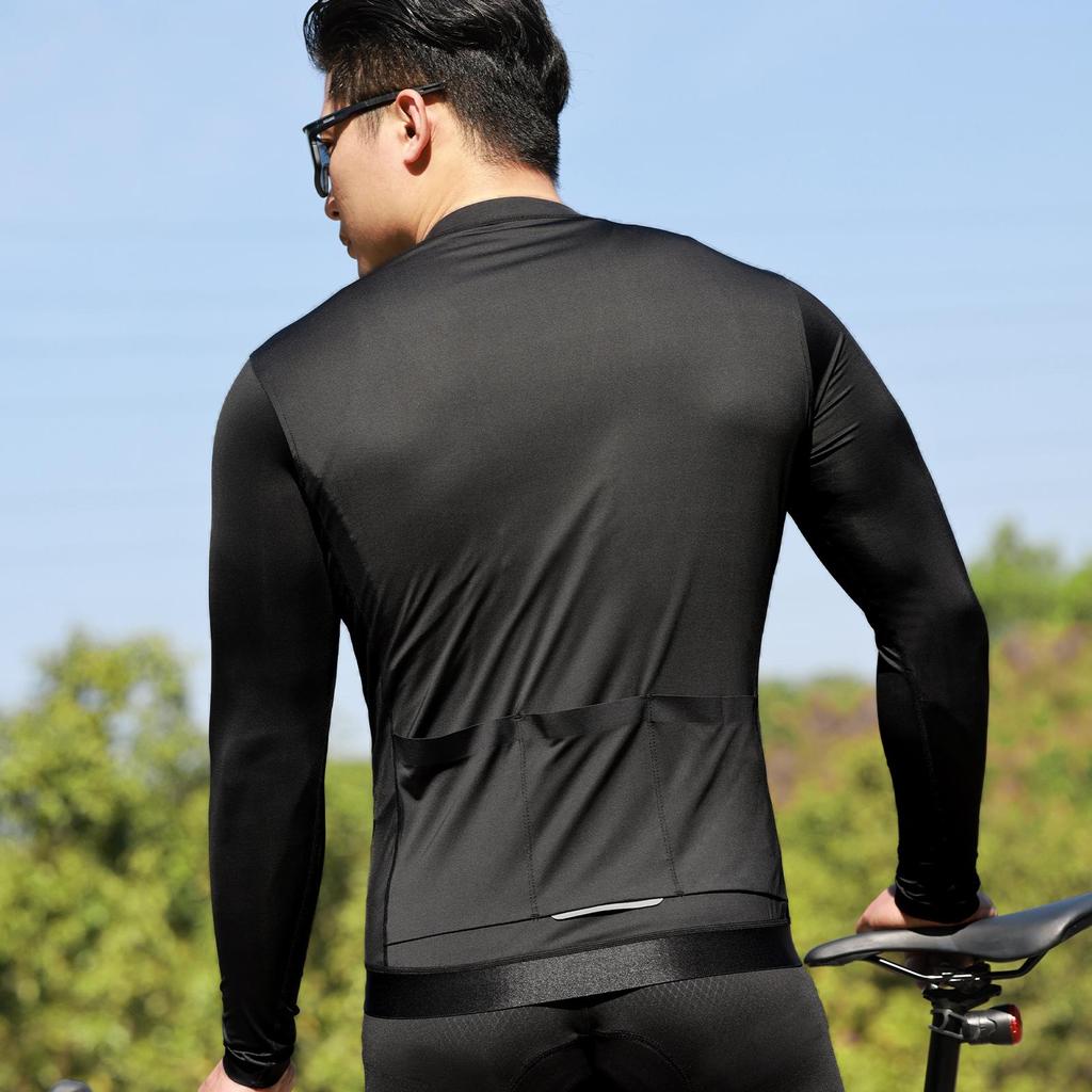 WOSAWE Summer Spring Men's Mountain Road Bike Cycling Jersey Breathable Long Sleeve Commuter Sportswear Cycling Clothing