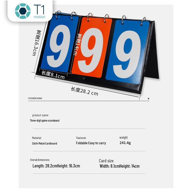 Placar Simples Multidígito para Basquetebol, Futebol, Voleibol, Ténis de Mesa, Badminton