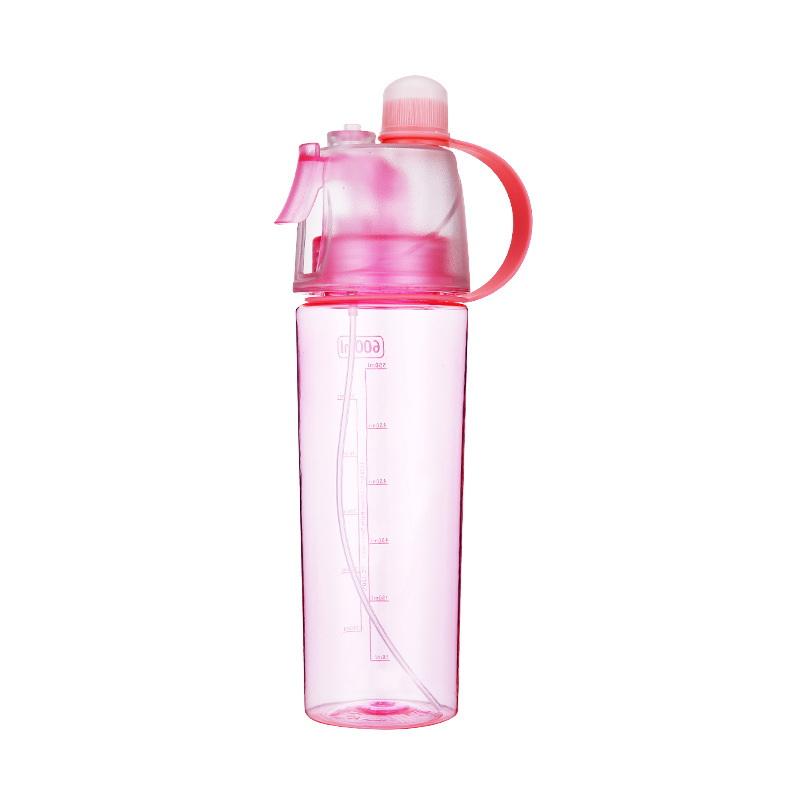 Bottiglia Spray Acqua 2 in 1 Tazza Portatile Rinfrescante per Idratazione per Sport all'Aperto Viaggi Campeggio Regalo Estivo per Appassionati di Fitness