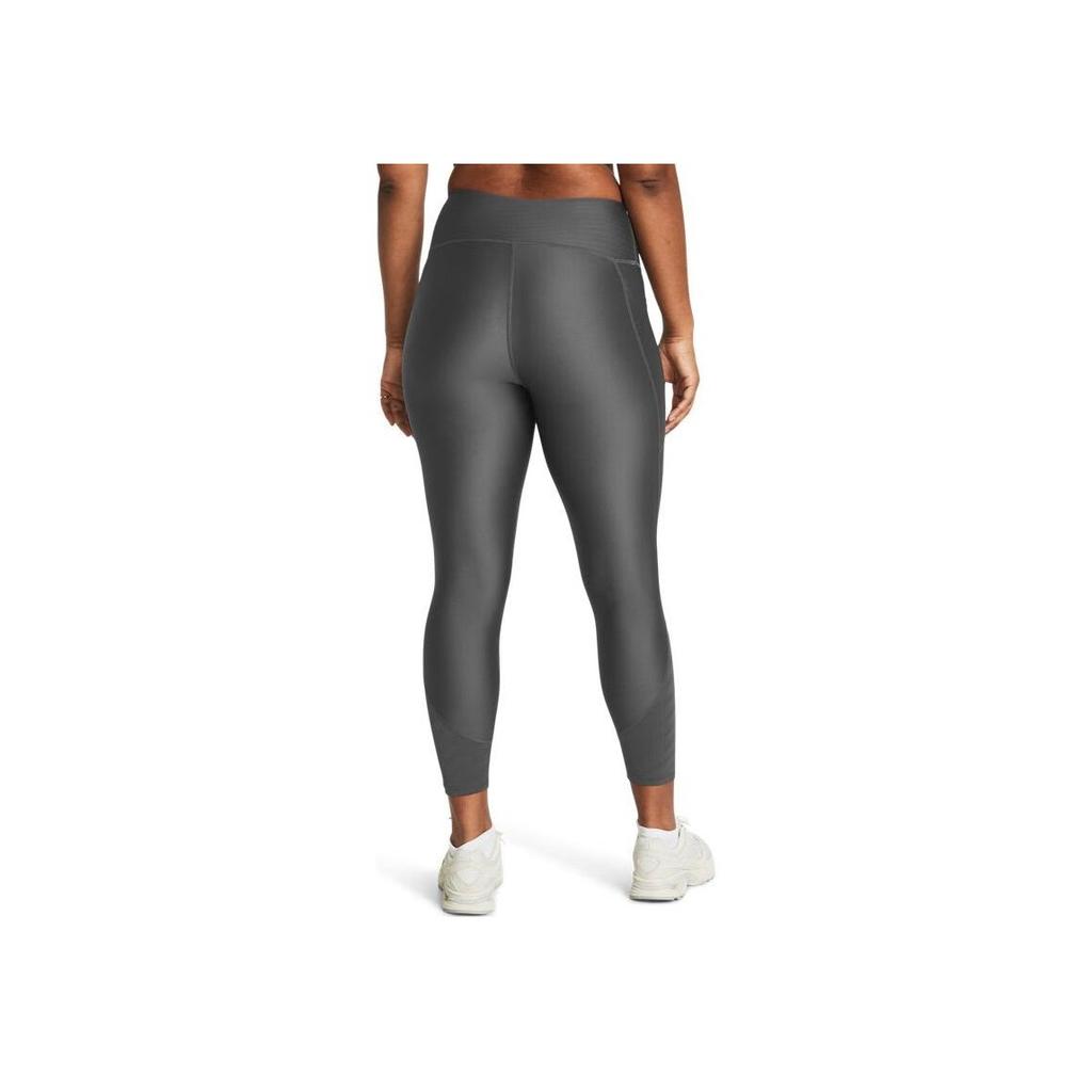 Under Armour Vanish Breeze Simple Solid Color Brand Logo Training High Waist Sports Long Pants Women Bottoms Rhinoceros-Gray 1383602-025