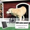 Double Blade Solars Exhaust Fan For Chicken Coops Dog Kennels Waterproofed Motor Foldable Without Battery Required