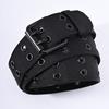 New Arrival Men's Breathable Soft Nylon Fabric Waist Belt, Durable Outdoor Daily Sport Belt with Classic Metal Pin Buckle