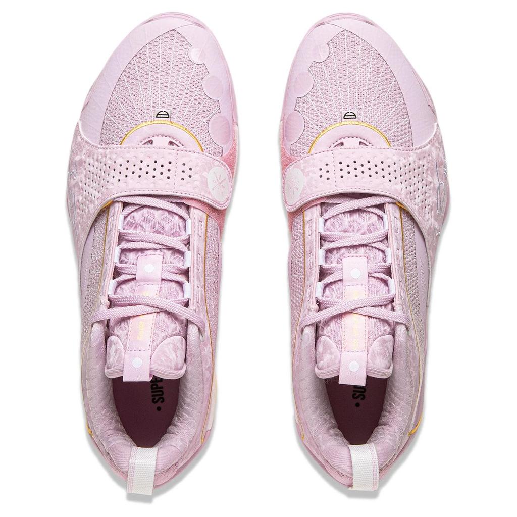New LINING Wade All City 13ENCORE Basketball Shoes Men's Low Top Early Lotus Pink ABAV043-1