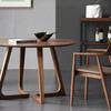 Nordic Solid Wood Round Dining Table for Small Apartments or Business Reception