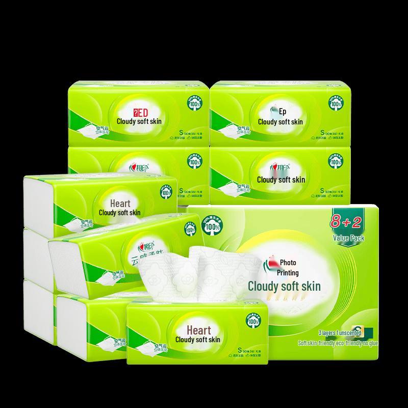 Mind Act Upon Mind Cloud-Soft Facial Tissues 3-Ply (10 Packs)