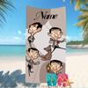 Customizable personalized beach towels Mr. Bean themed designs.Suitable for the beach, yoga, sports;ideal as beach accessories