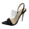 Where's That From Womens/Ladies Pointed Clear Strap Sandals