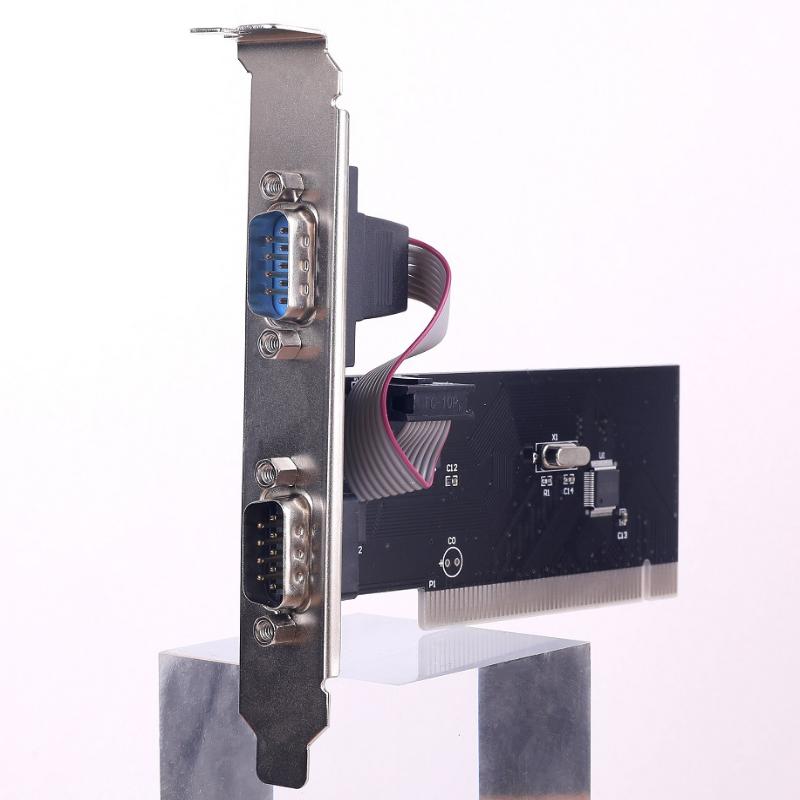 1 Set Pci To Com 9 Pin Rs232 Interface Db9 Industrial Control Computer Adapter Expansion Card Pci Serial Port Connectors Card