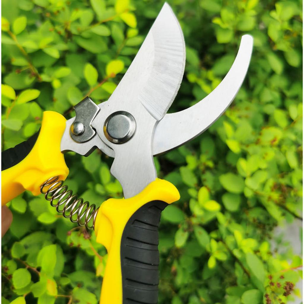 19cm Pruning Shears Professional Sharp Bypass Carbon Steel Cutter Clippers for Tree Branches Prune Garden Accessories