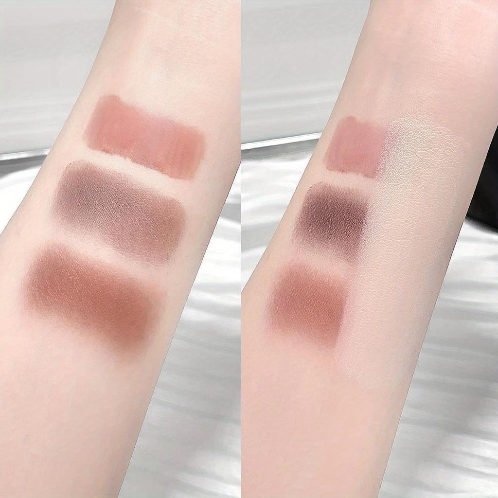 Natural Concealing Hydrating Foundation Stick - Buildable Coverage, Moisturizing Powder Base with Brush Tip Applicator, Brown/White Shades