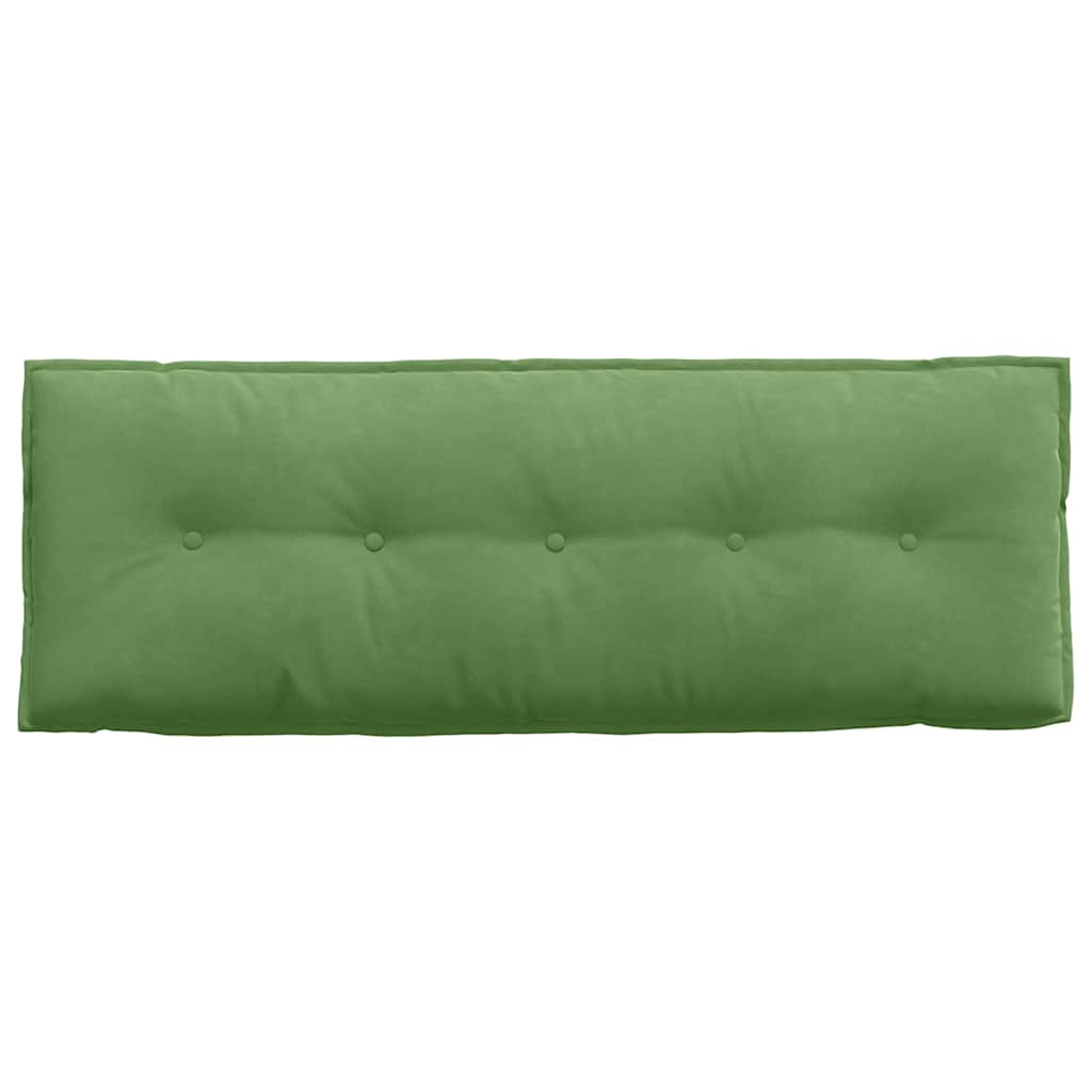 Back Cushion Light Green 140 x 50 cm Cord Fabric