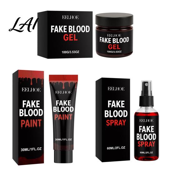 Heavy Style Makeup Materials Halloween Fake Blood Realistic Coagulated Blood Gel/Spray/Paint Special Party Tools Effect Prop for Zombie Vampire