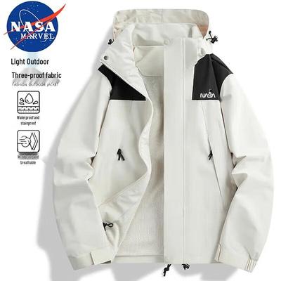 NASA MARVEL Unisex Hooded Windbreaker Jacket