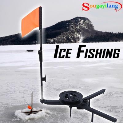 SOUGAYILANG Ensemble de matériel de pêche sur glace pliable pour la pêche d'hiver