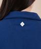 Ellamo French Terry Half-Zip Collared Oversized Sweatshirt [Blue]