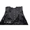 PVC Leather Corset Dress Sexy Women Gothic Punk Long Strapless Torso Bustier Body Slim Club Vinyl Latex Mini Dress