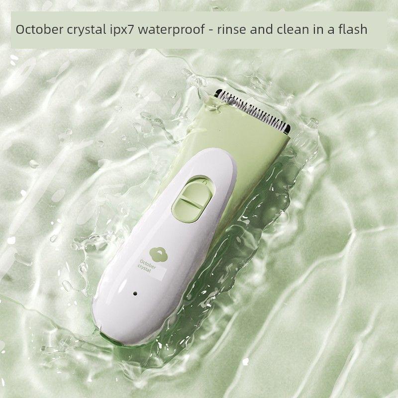 October Crystal Baby Hair Clipper, a Special Low-Noise Hair Cutting Tool for Newborn Babies, Electric Clipper for Shaving Fetal Hair