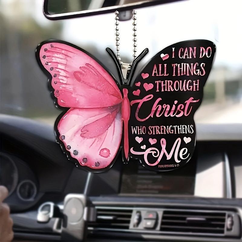 Acrylic Playful Car Decor Quirky Cartoon Hanging Ornament Versatile Bag And Home Use