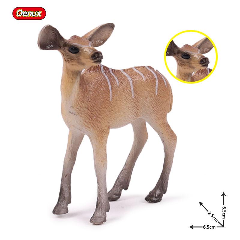 Oenux Simulation Wild Animals Toy Desert Camel Donkey Alpaca Antelope Elk Deer Model Action Figures PVC Decoration Kids Gift