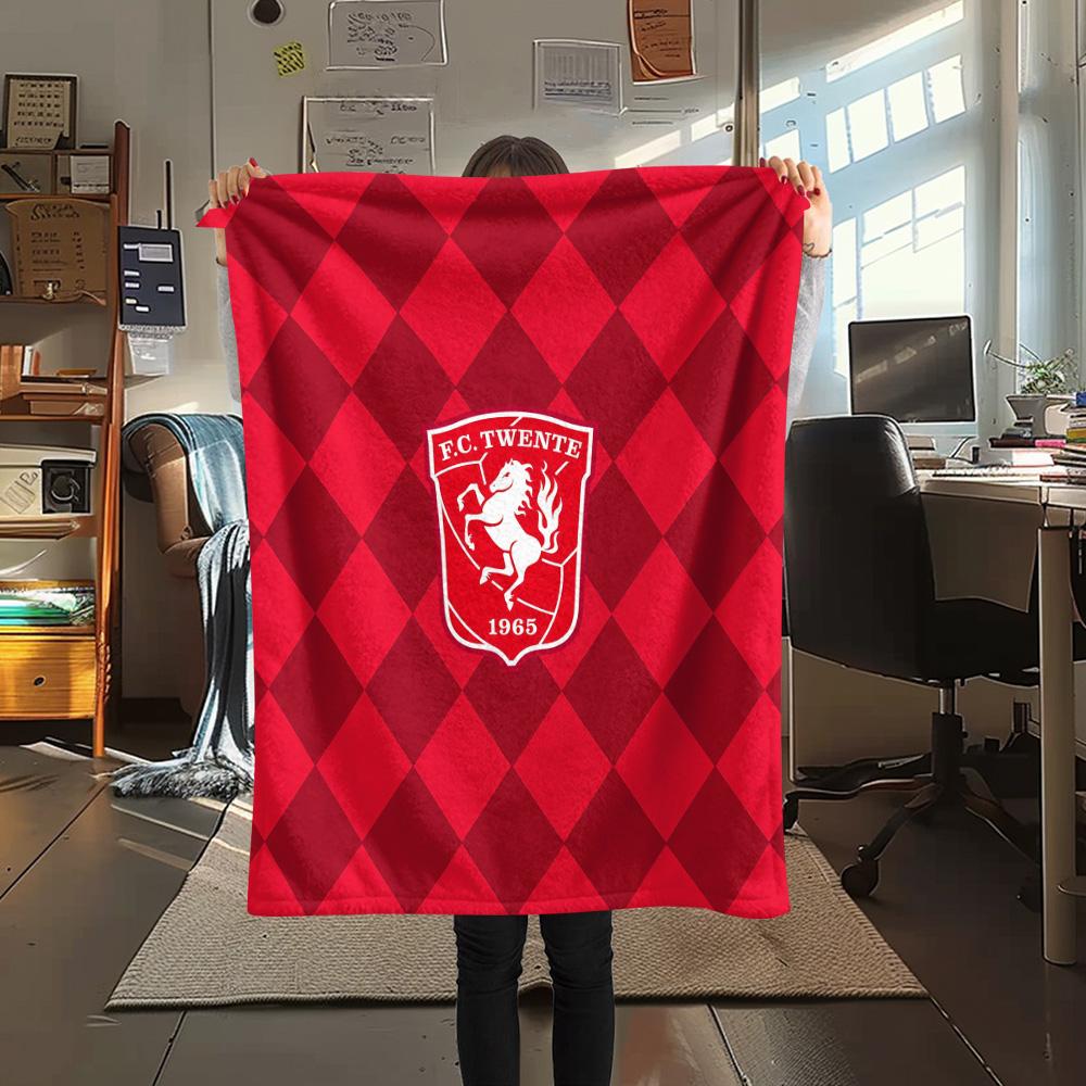 Football Club Twente Flannel Blanket, High quality Comfortable for All Seasons, Home Decor, Warmth and Comfort
