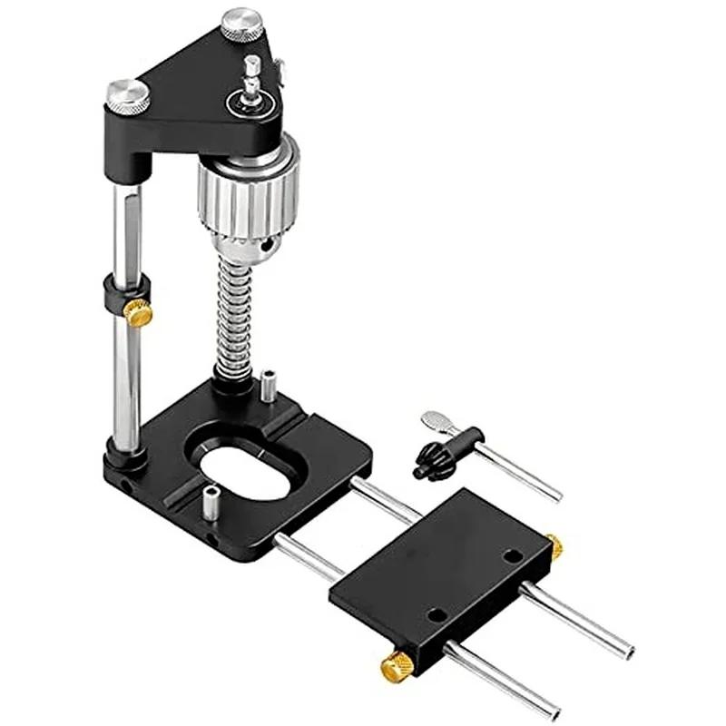 Drilling Locator Precision Woodworking Drilling Locator Household Alloy Steel Woodworking Drilling Guide Tool DIY Furniture Tool