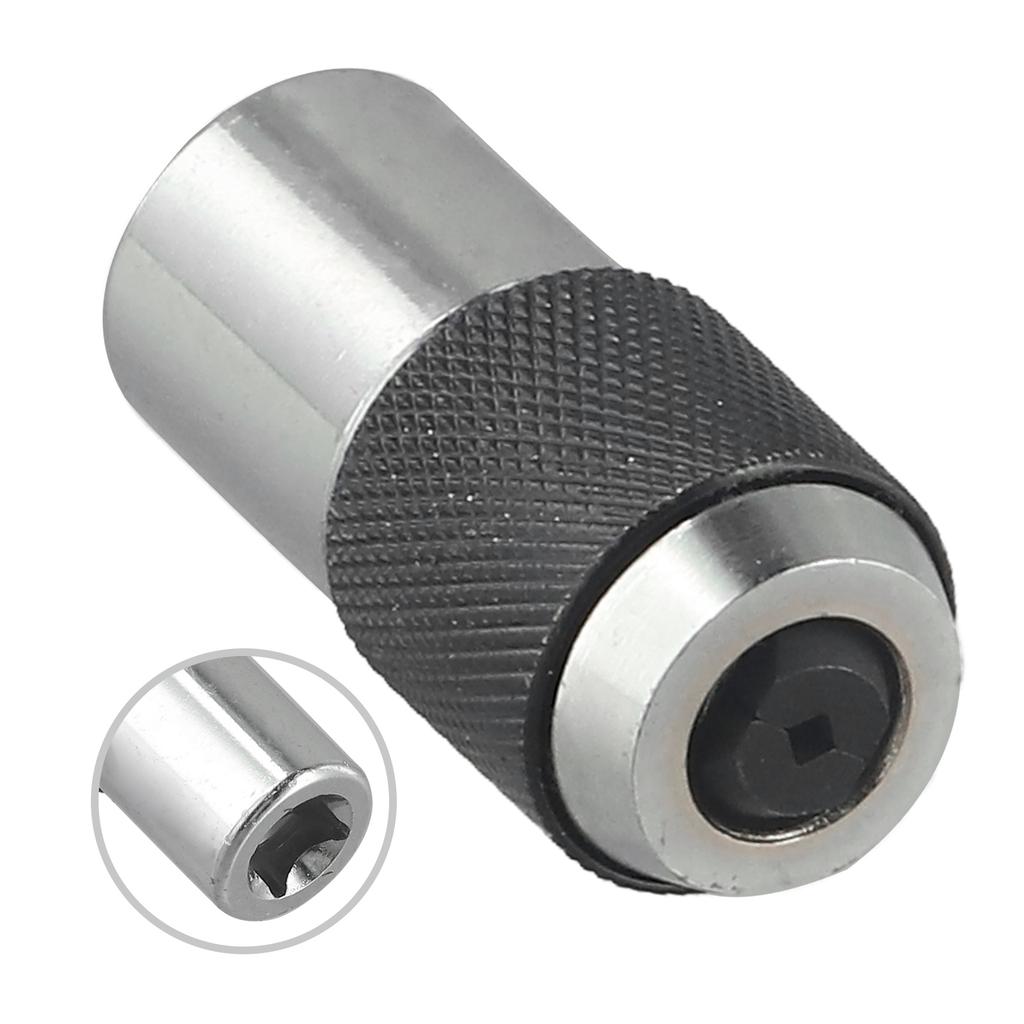 1 X Adjustable Tap Socket For Taps Reamers Screw Extractor 6-1/4 1/4-1/2in Drive Tap Socket For 3/8in Square Wrench