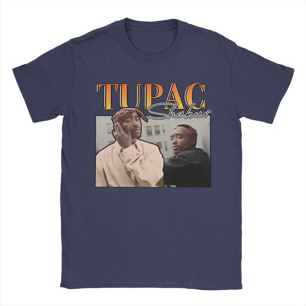 Tu-pac 2pac Rapper Thug Life Hiphop T Shirt Men Cotton Tops Shirts Printed Tupac Crewneck Short Sleeve