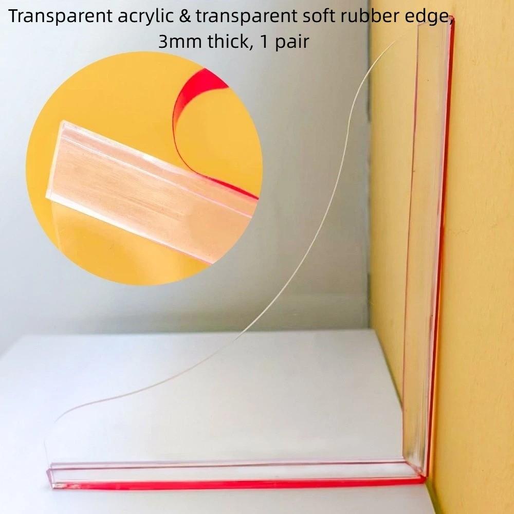 2 Stück Acryl-Wasserbarriereleiste Transparente Trennplatte Nagelfreier Duschspritzschutz Badewanne