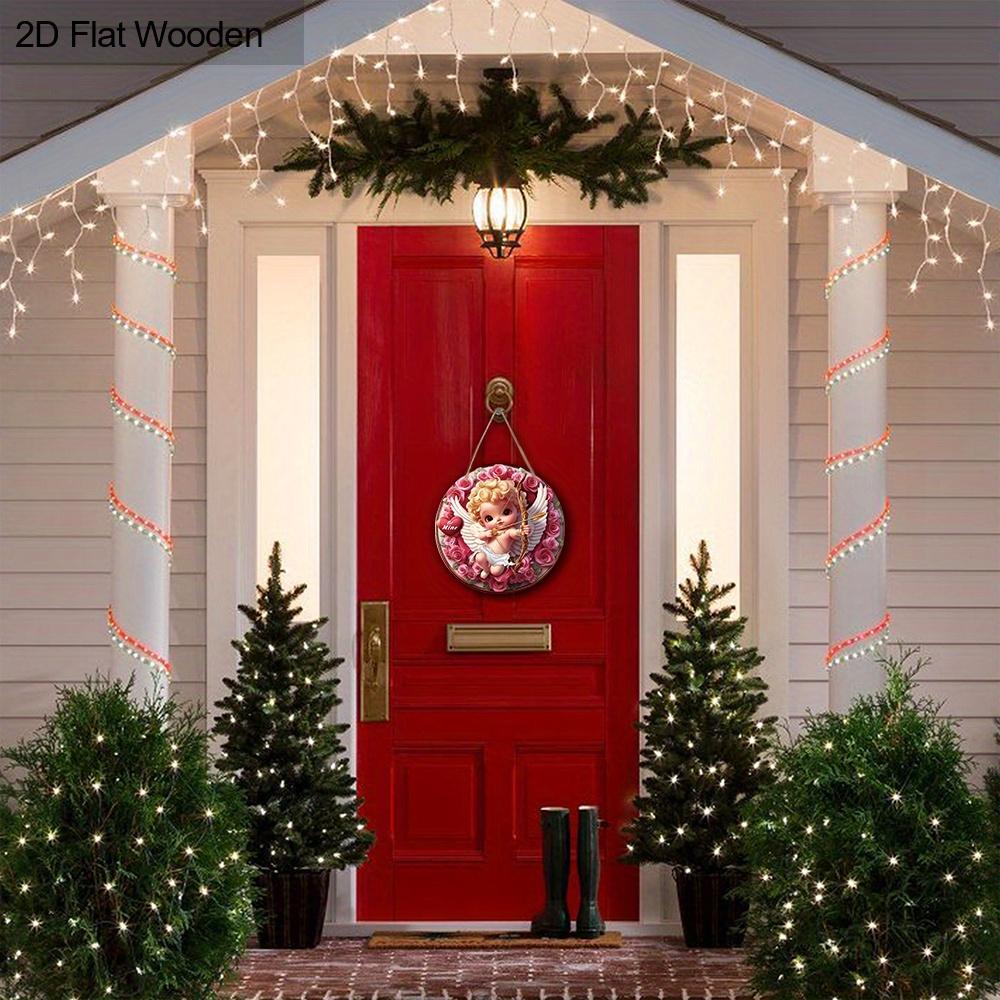 Wooden Be Mine" Valentine's Day Wooden Ornament - Cubitt & Arrow Design, Perfect for Door, Wall, Home, Room, Farmhouse, Street, Shop, Garage Garden
