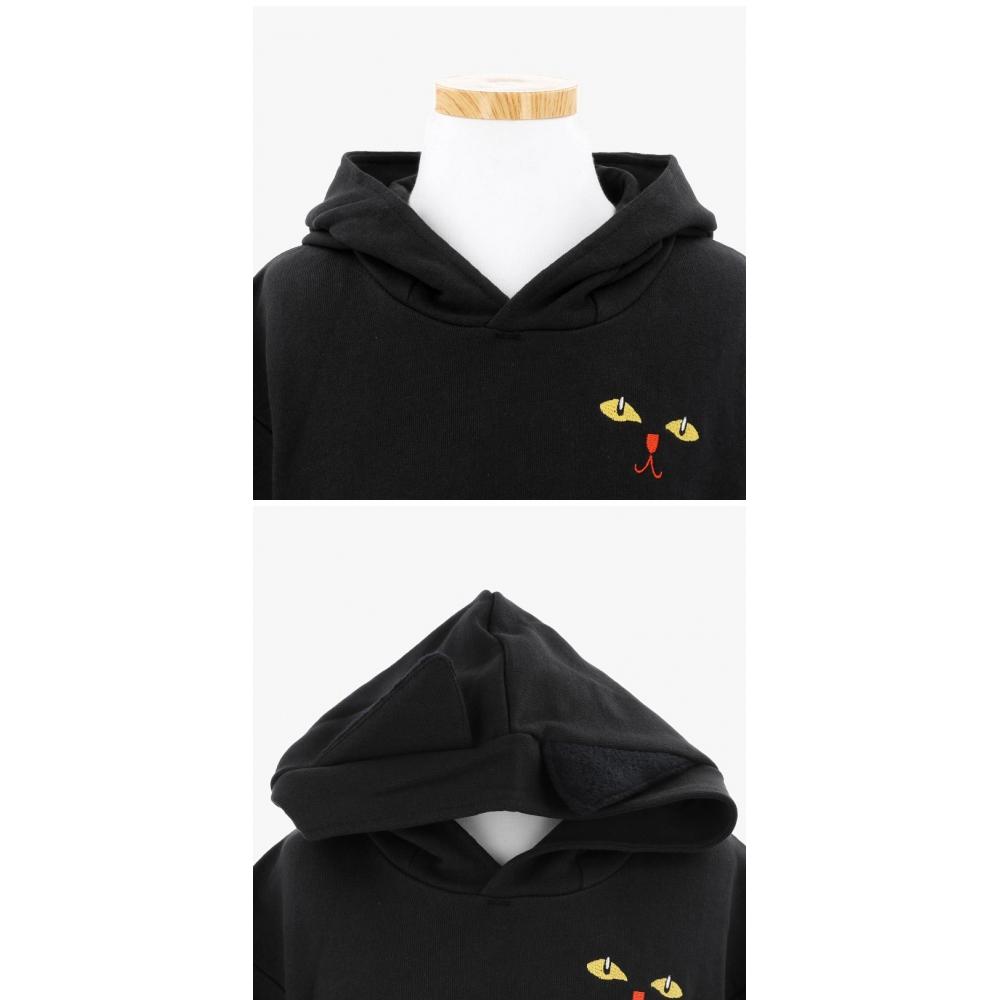 Mini Rodini 2472016099  Cat Ears Hoodie  Cat Cat Ear Kids Hoodie