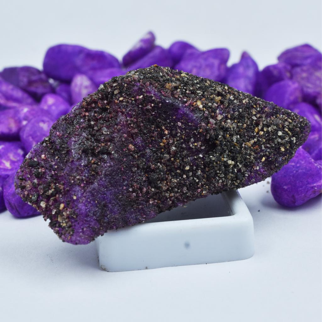Natural Purple Sapphire Loose Gemstone Raw Rough Uncut 194.65 Ct September Birthday Birthstone