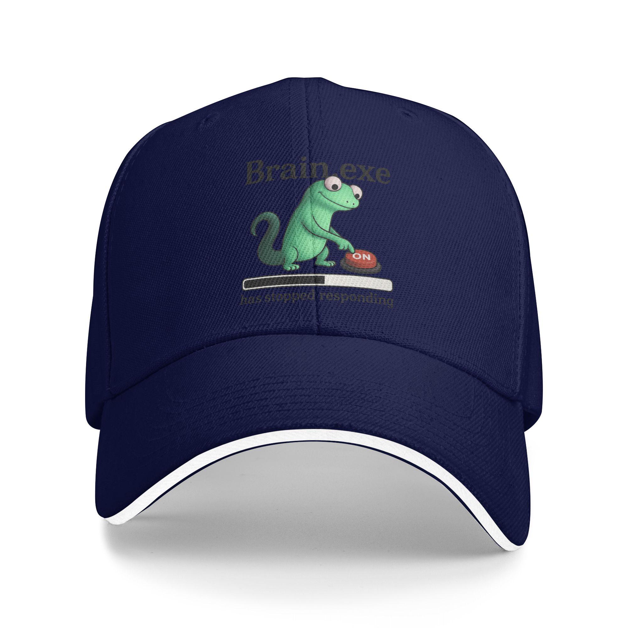 

Funny Tom Lizard Lizard Meme Has Stopped Responding Baseball Caps Casual Sandwich Caps Men Women Polyester Dad Hat Outdoor One Size темно-синий
