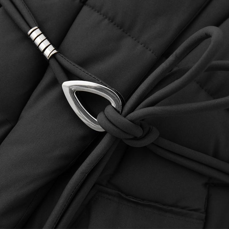 Fashion Woman Parkas Winter Long Coats Hooded Thick Warm Overcoat Women's Jackets With Belt