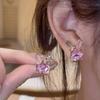 High-End Zodiac Rabbit Zircon Stud Earrings for Women - Luxury Design