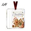 Festive Hanging Cash Holder Personalized Christmas Ornament Custom Acrylic Money Clip for Holiday Gift Display Tree Decorations Unique Keepsake