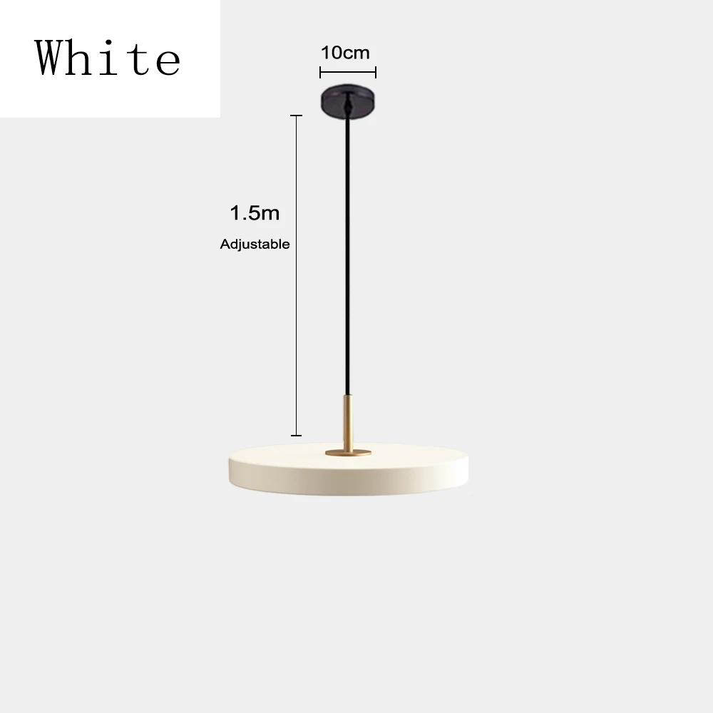 Nordic LED Pendant Lights Metal Kicthen High Ceiling For Home Indoor Living Room Decor Modern Pendent Light Round Hanging Lamp