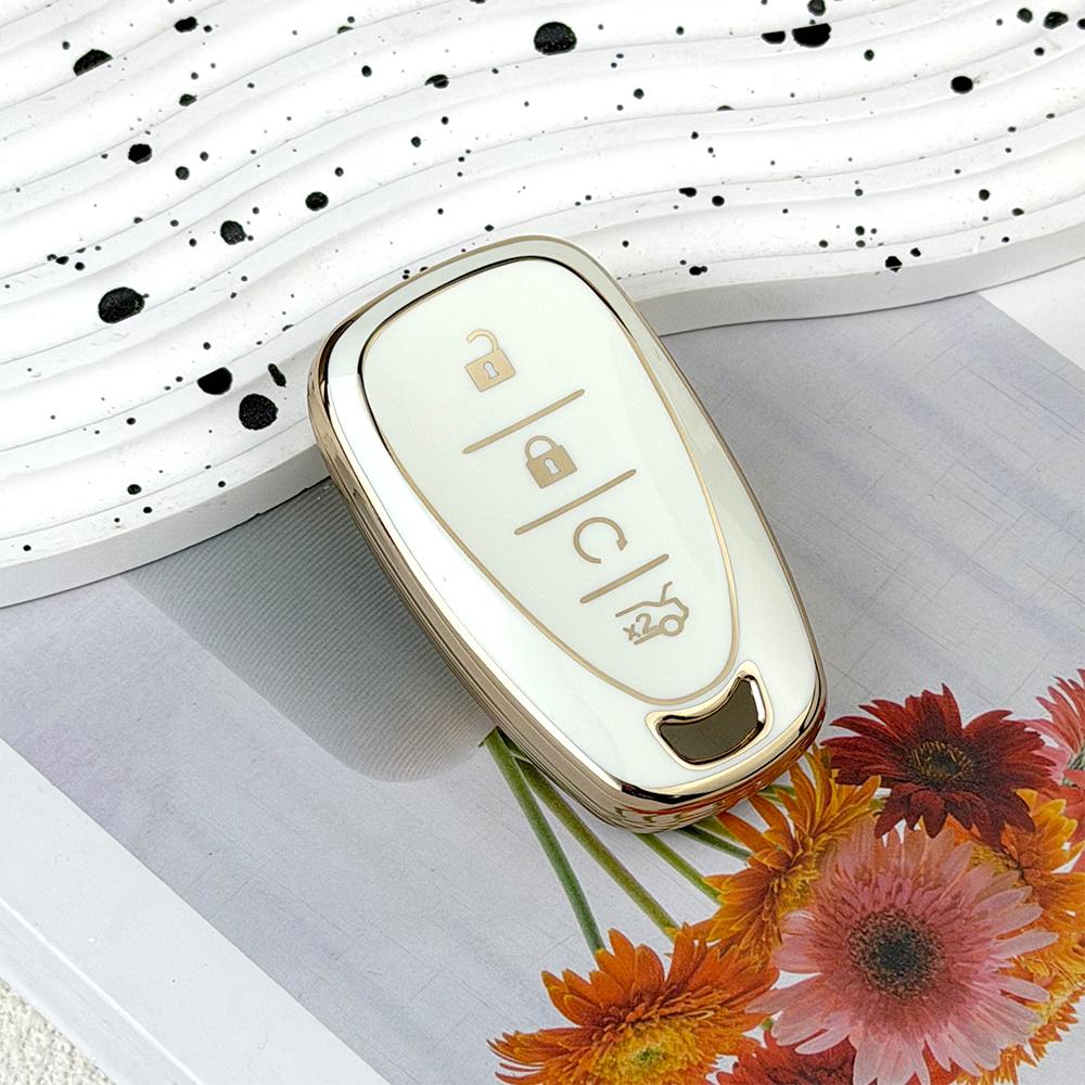 TPU Car Key Fob Cover Case for Chevrolet 2017-2019 Chevy Malibu Camaro Cruze Traverse Sonic Volt Bolt Equinox Spark Blazer Onix