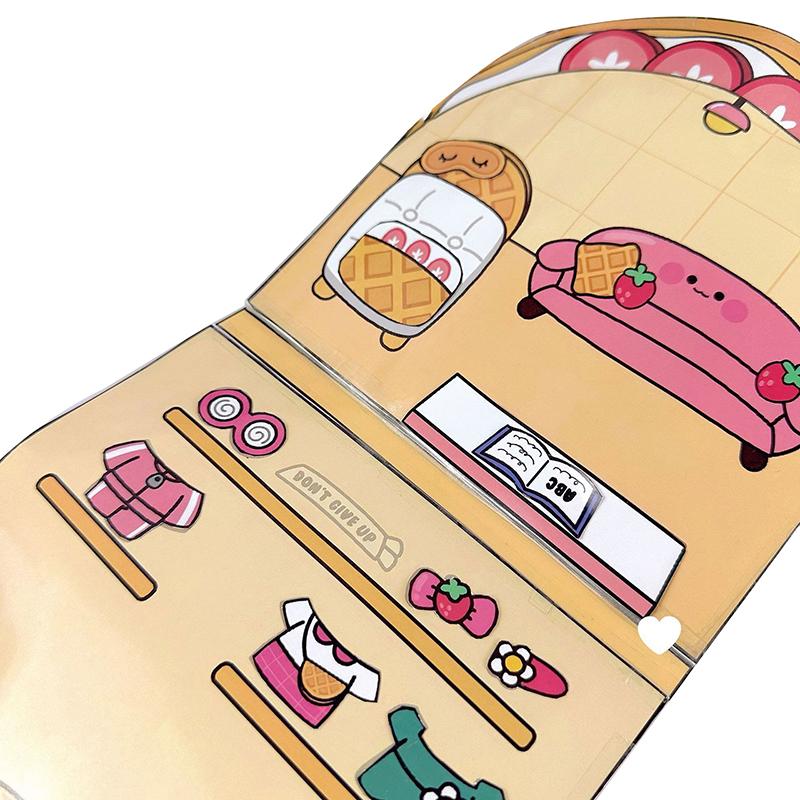 Waffle Knead Creative Cute Quiet Book Decompression Toy Book Handmade Diy Homemade Book Material Pack