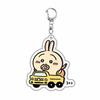 Durable chiikawa anime acrylic keychain DIY cute character layered keychain cross border ready stock anime merchandise accessories