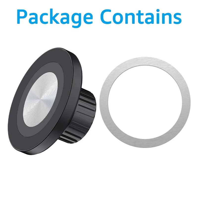 

Магнитное основание, совместимое с MagSafe, для автомобильного держателя для мобильного телефона с шаровым креплением 17 мм, магнитный автомобильный держатель для телефона, аксессуары