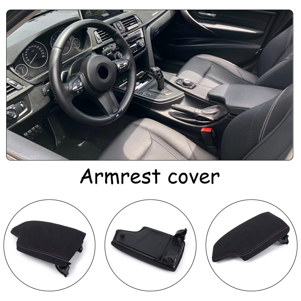 Armrest Cover for F30 2013-2019 51169235453 51169285139 51169235431 Center Console Armrest Box Pad Covers Trim