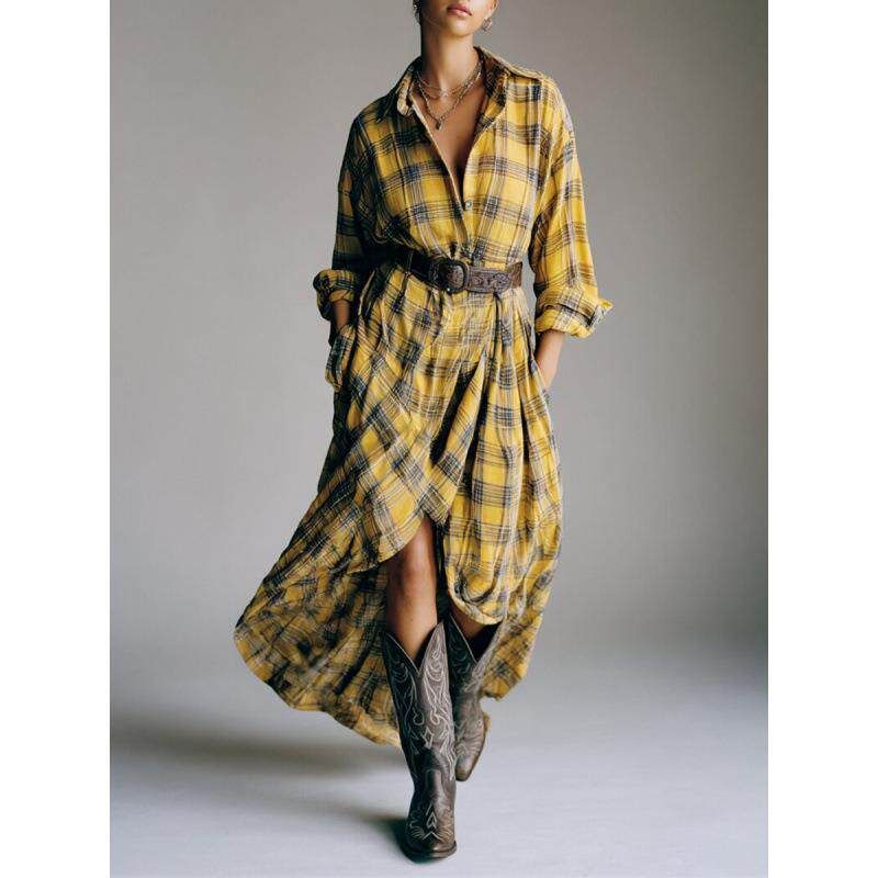 

Spring and Autumn New Fashionable Loose Casual Dress Red [Ready Stock] 3XL