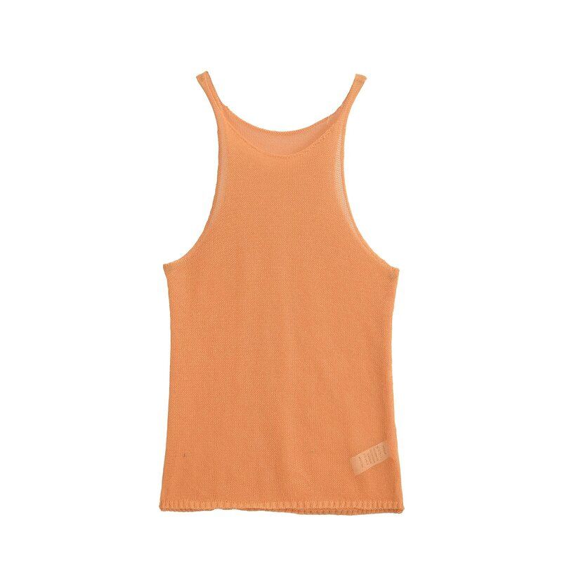 Fashion Style 2024 Summer New Arrival Women's Base Silm Easiest for Match Sleeveless Knitwear 4566410 826