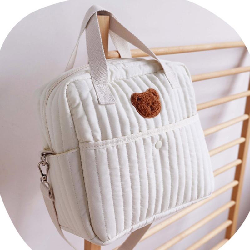 Diaper Bag Lightweight Shoulder Bags Large Capacity Mom Bag Crossbody Bag Splashproof Multiple Compartment Handbag