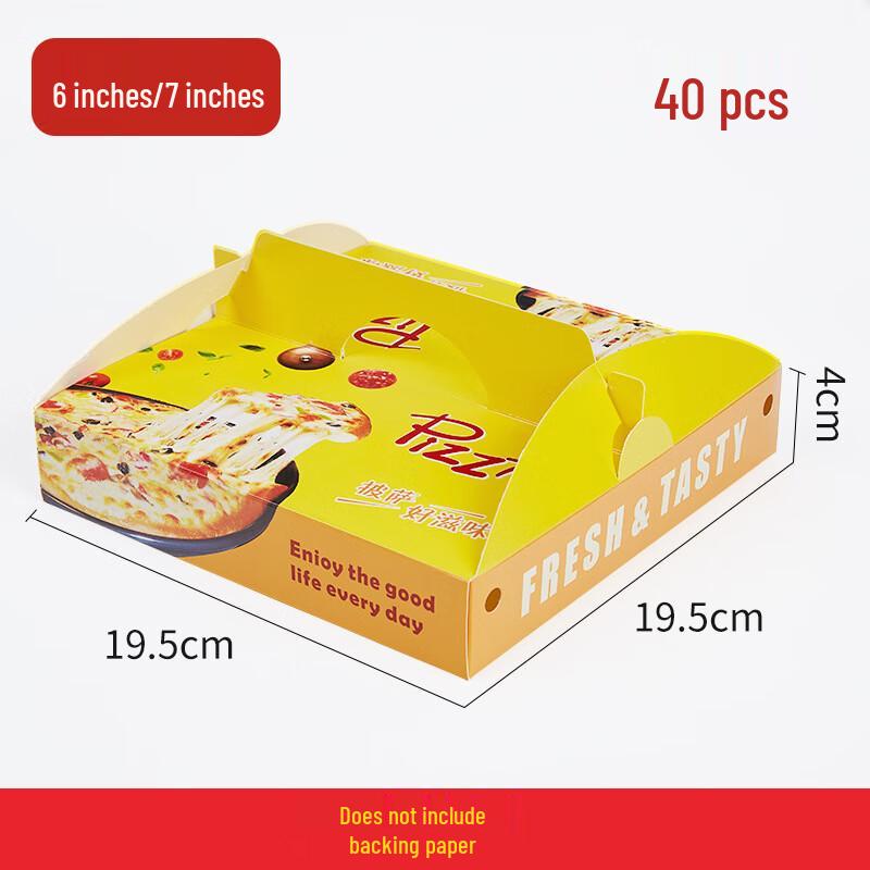 Pabei Disposable Handheld Pizza Takeout Boxes (40-pack)