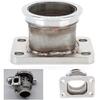 Stainless Steel T3 to 2.5in V Band Turbo Flange Adapter, 4 Bolt Conversion for Car Applications