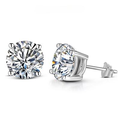 925 Sterling Silver Romantic Earrings Party Wedding Jewelry