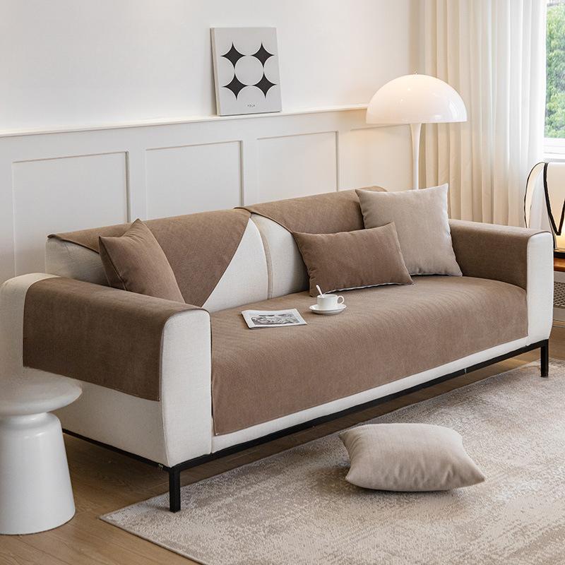 Chenille Sofakissen Nordisch Schlichtes Sofakissen Vier Jahreszeiten Universal Rutschfestes Kissen Moderner Modebezug