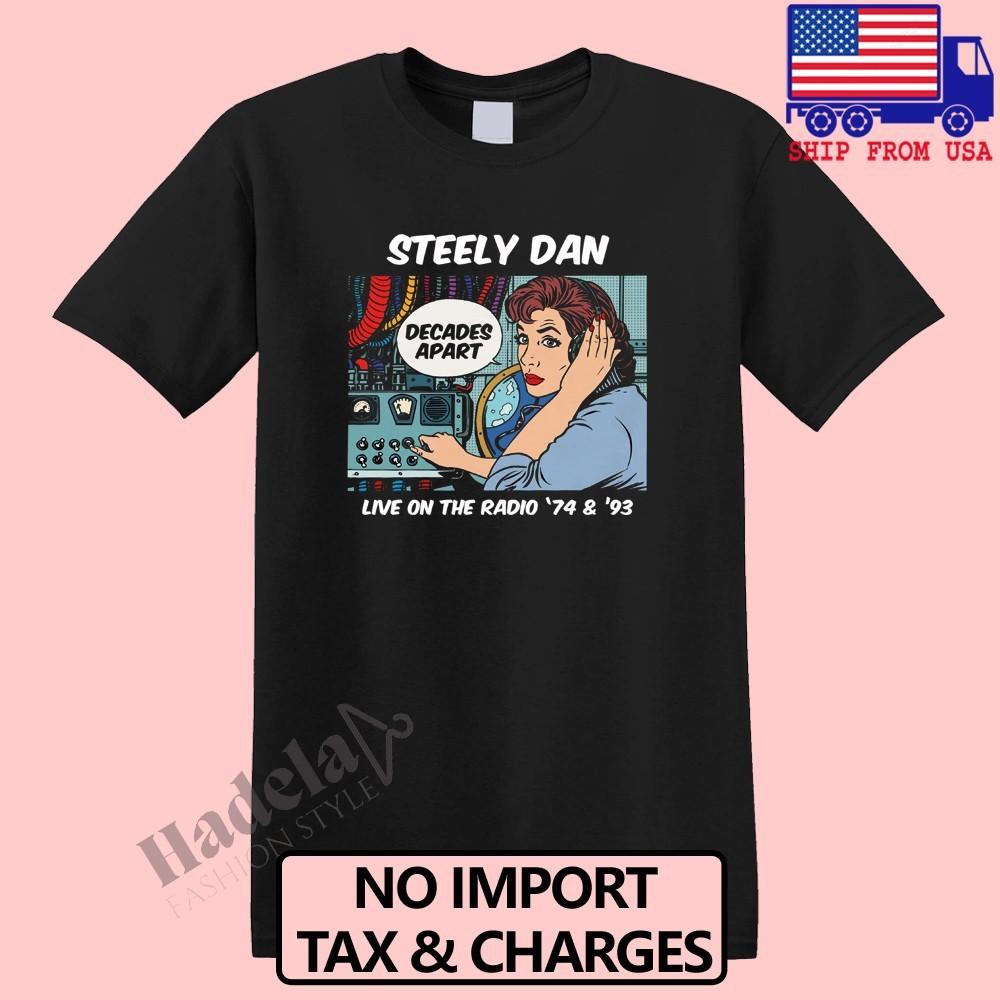 Steely Dan Live On The Radio 74 and 93 Men s Black Size S-5XL M