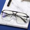 Blue Light Blocking Reading Glasses Square Nerd Eyeglasses TR90 Trendy Big Frame Gradient Mens Computer Goggle Optical Glasses
